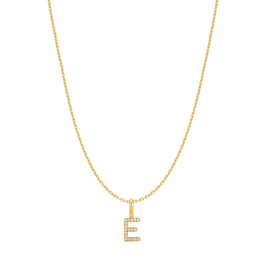 Ania Haie Ketting - Letter E - goud