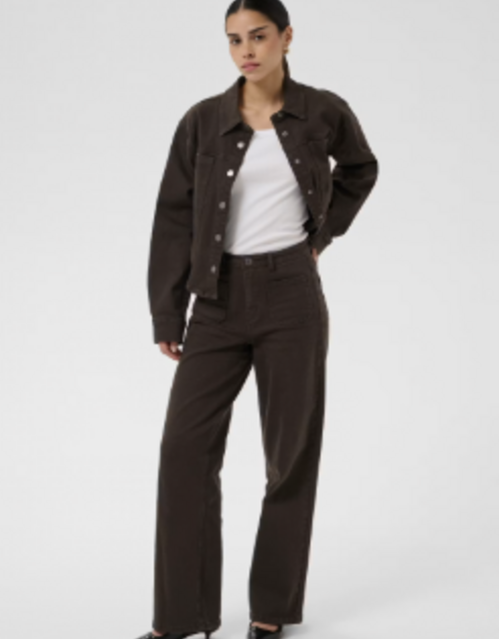 KAFFE Jeans - KAbrook  Reg fit brun