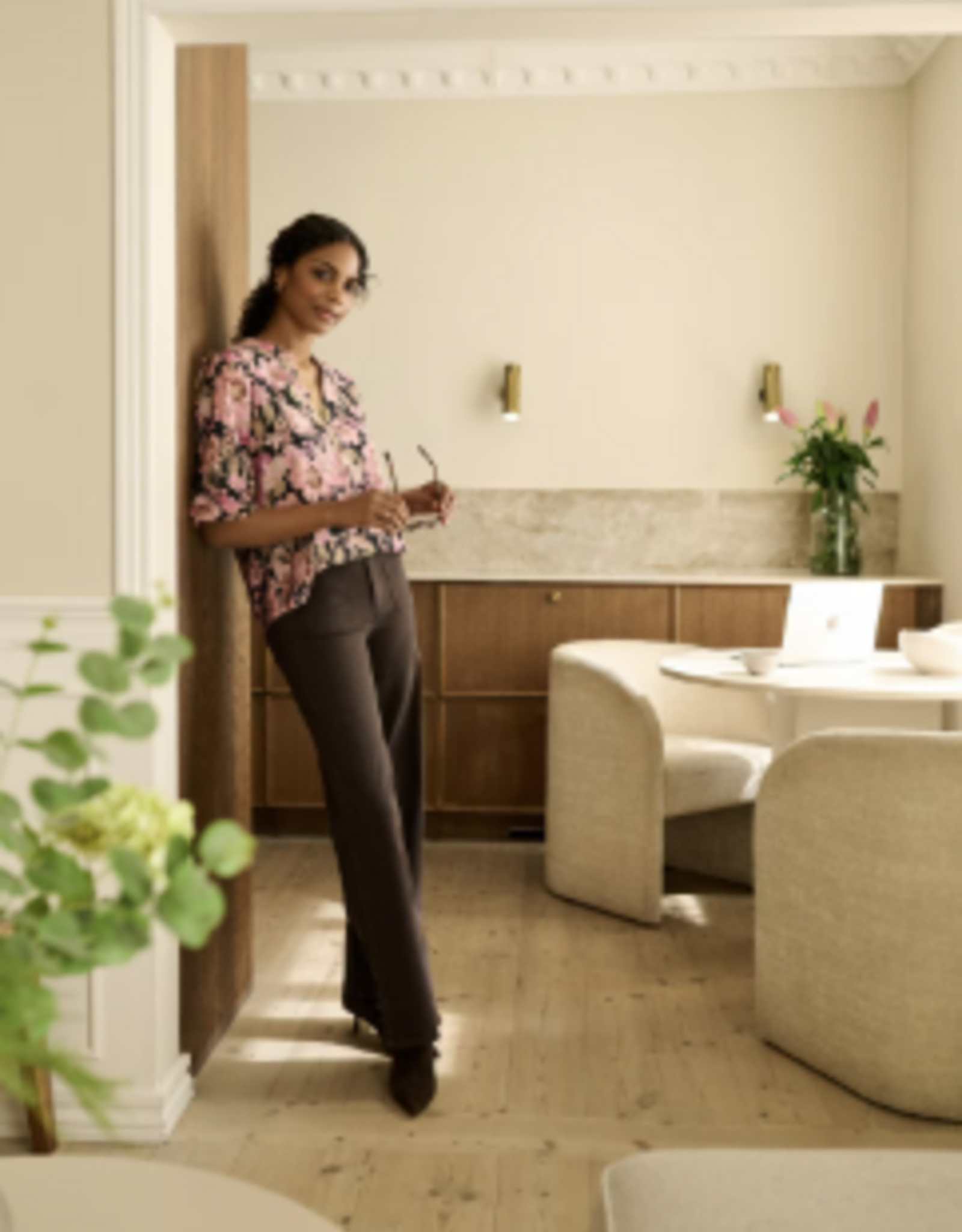 KAFFE Jeans - KAbrook  Reg fit brun