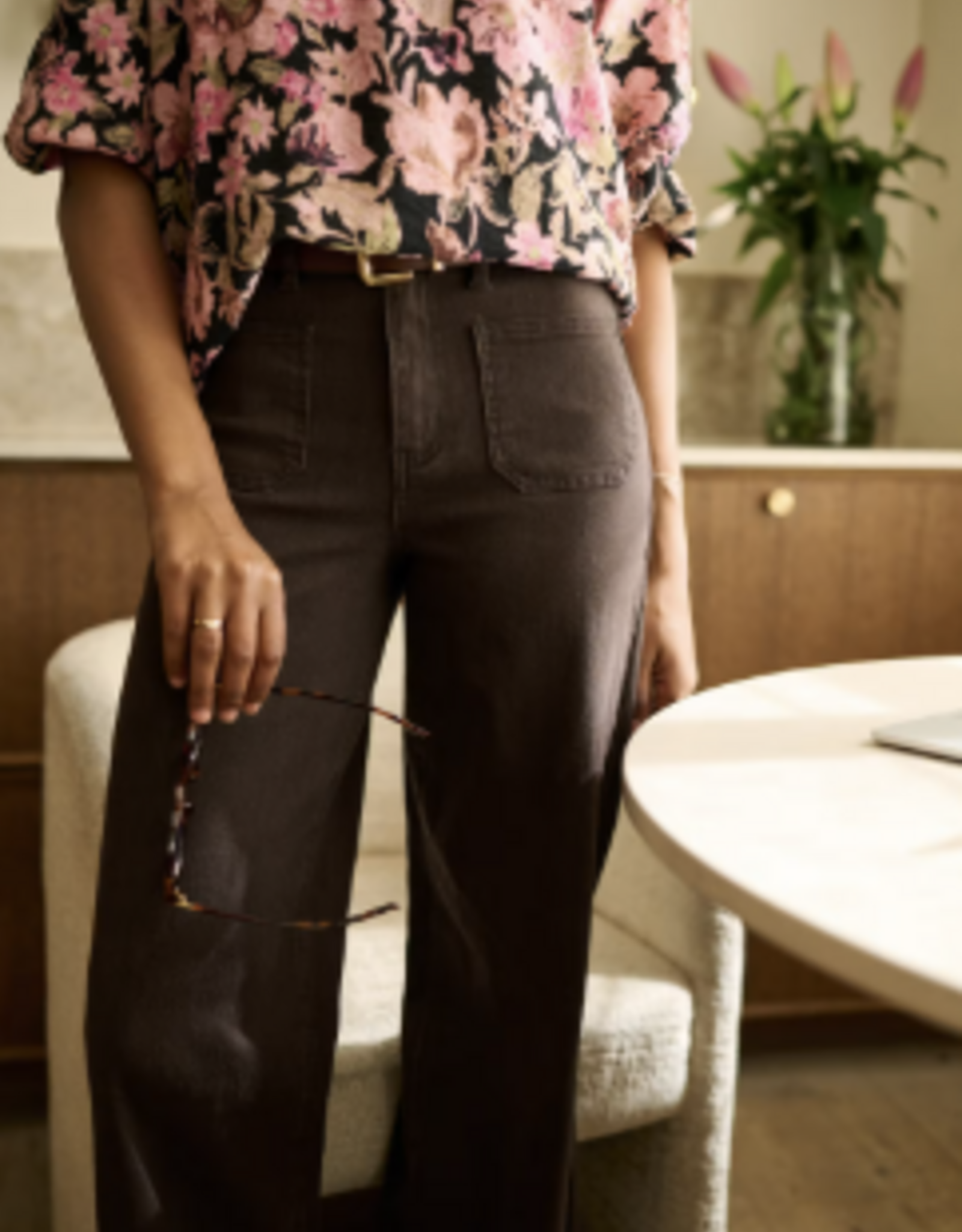 KAFFE Jeans - KAbrook  Reg fit brun