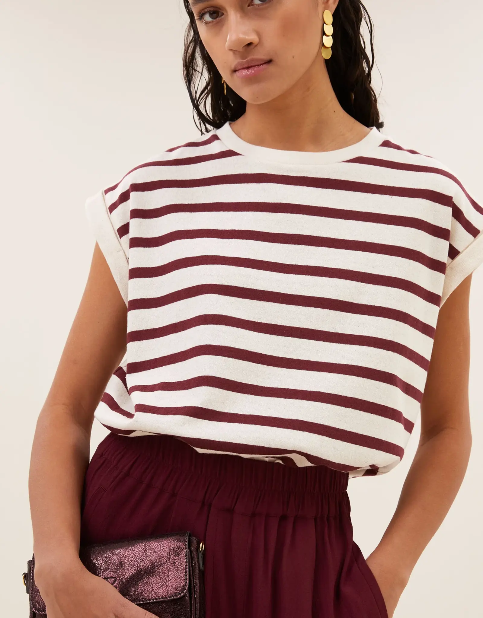 by bar Top - Tobi stripe  wine