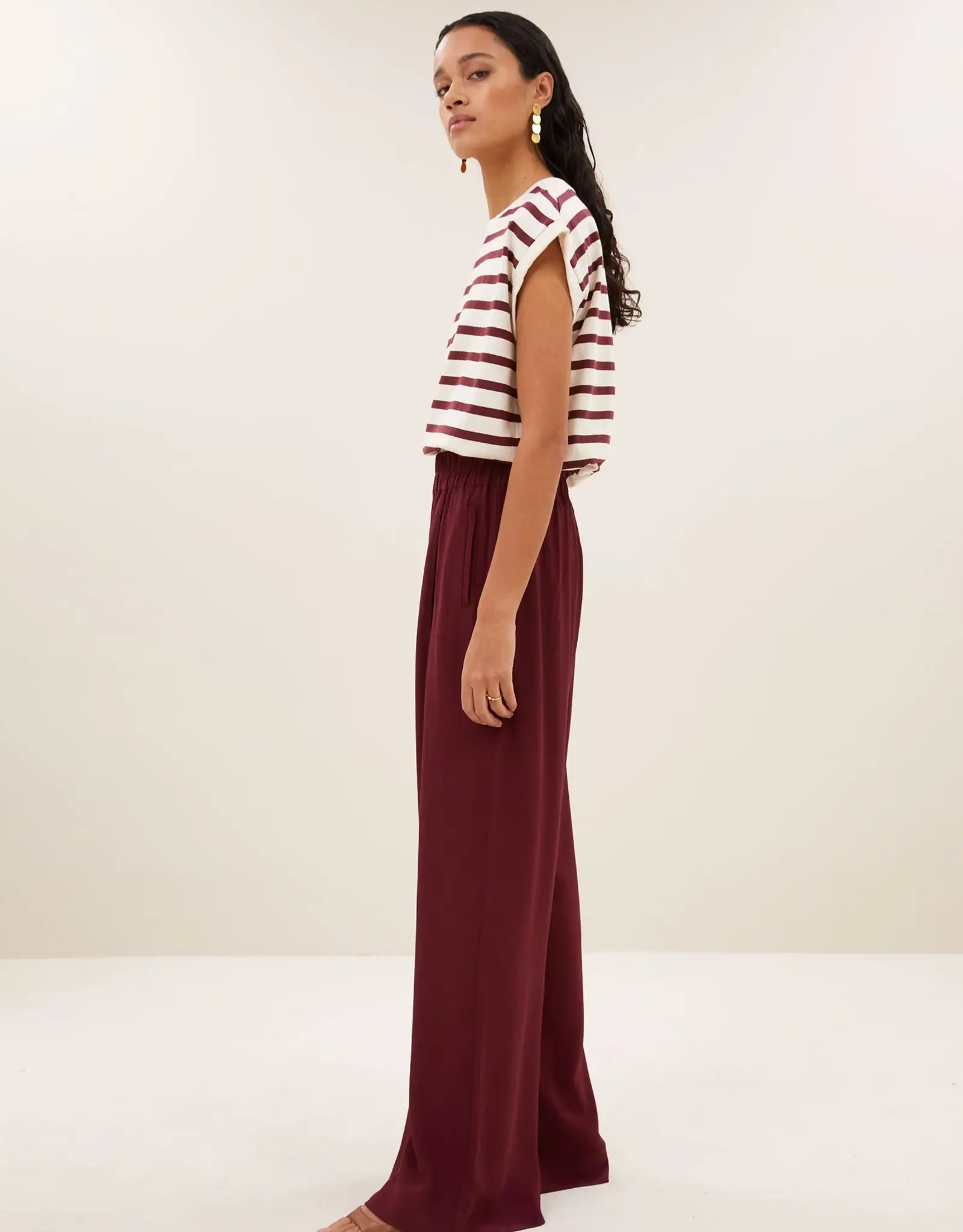 by bar Top - Tobi stripe  wine