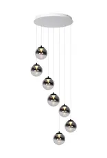 Hanglamp Monzy 7 - rond  - wit