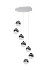 Hanglamp Monzy 7 - rond  - wit