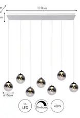 Hanglamp - Monzy 7 - rechthoek - wit