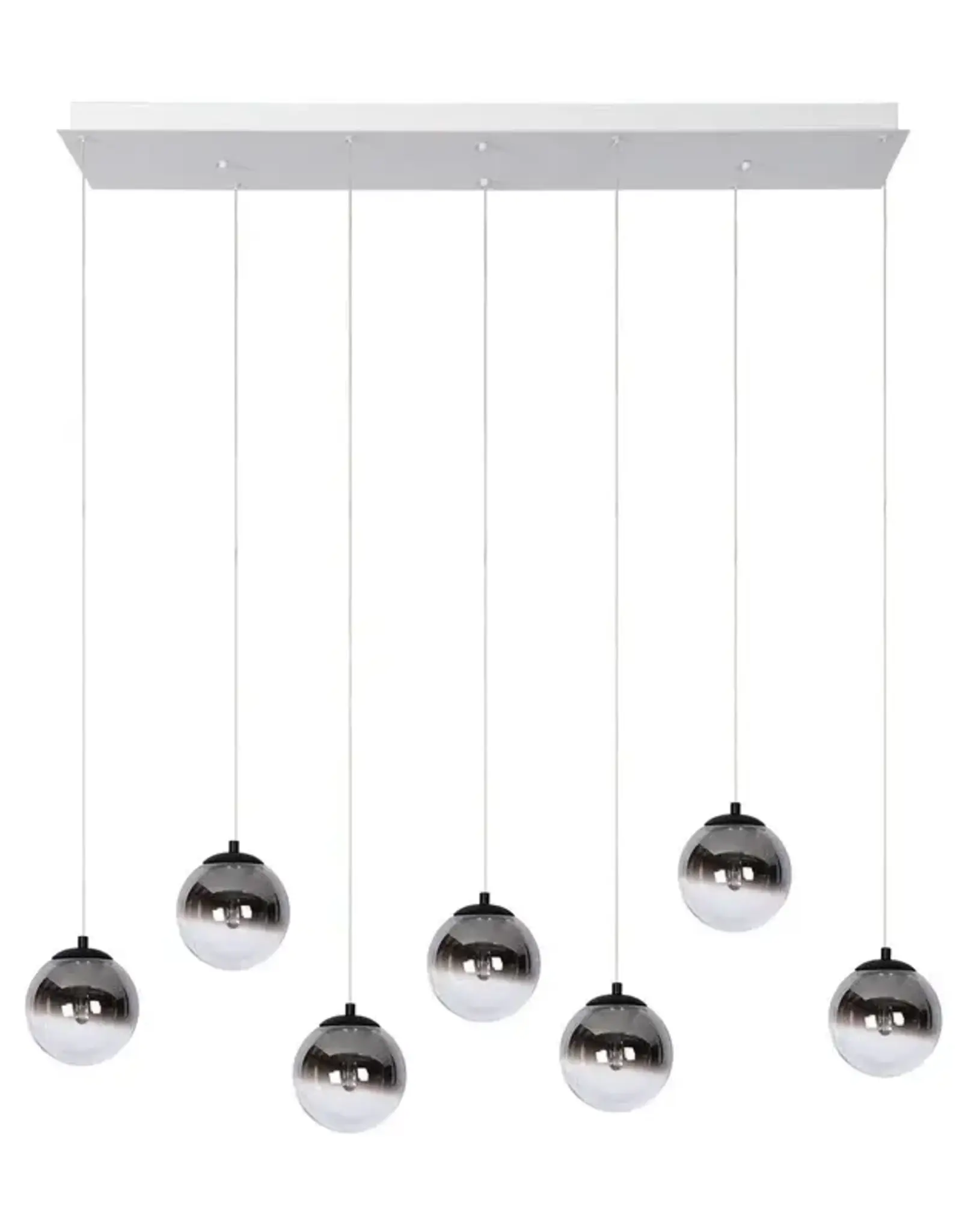 Hanglamp - Monzy 7 - rechthoek - wit
