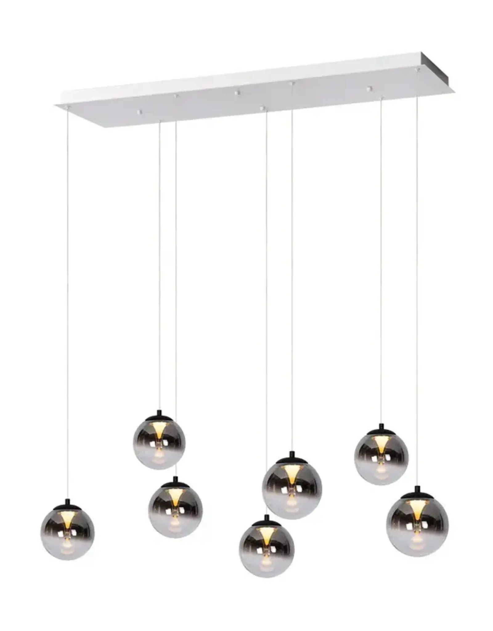 Hanglamp - Monzy 7 - rechthoek - wit