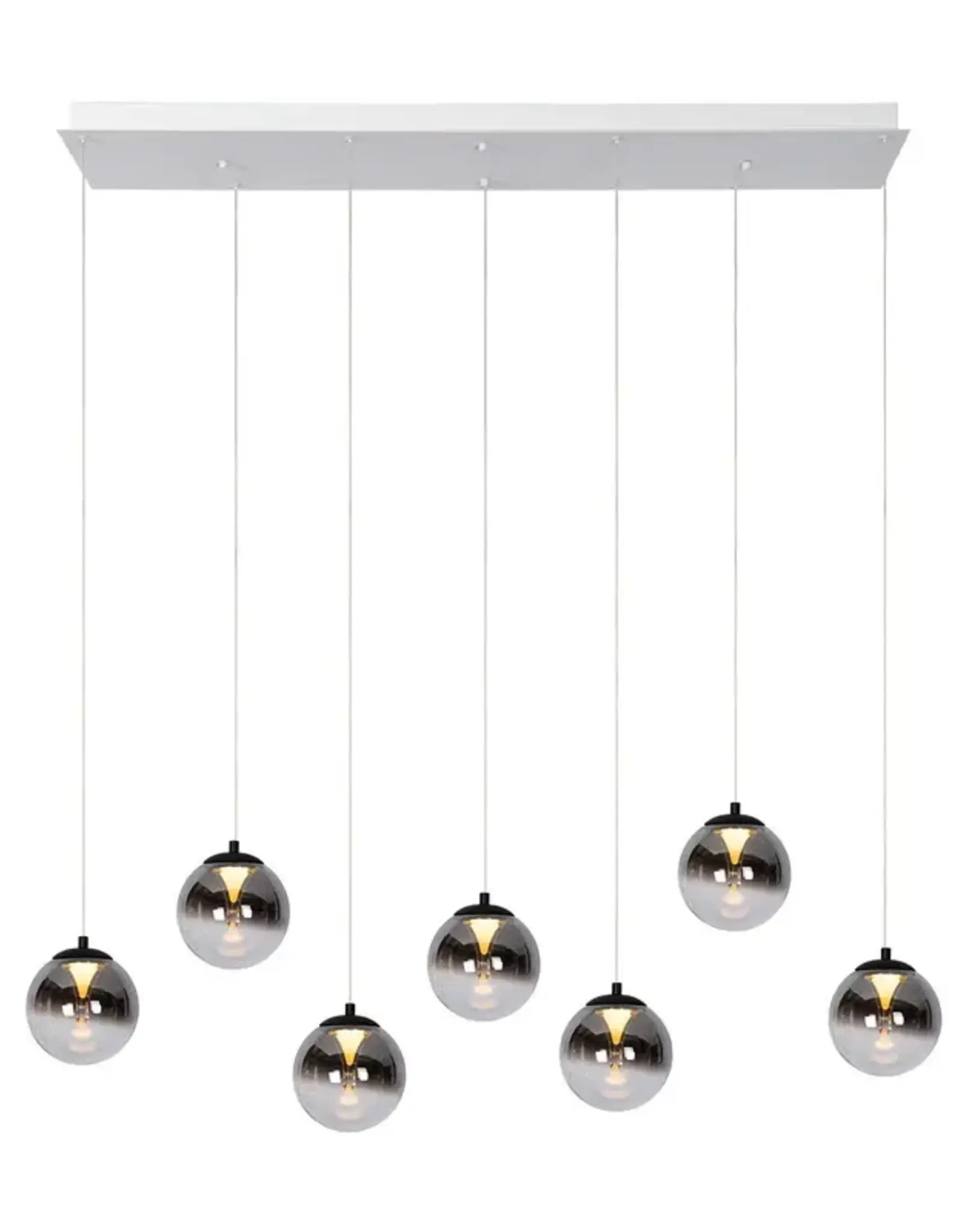 Hanglamp - Monzy 7 - rechthoek - wit