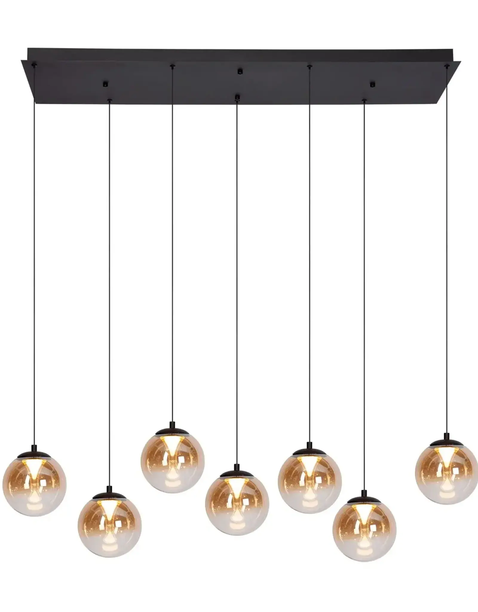 Hanglamp - Monzy 7 - rechthoek - zwart