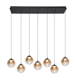 Hanglamp - Monzy 7 - rechthoek - zwart