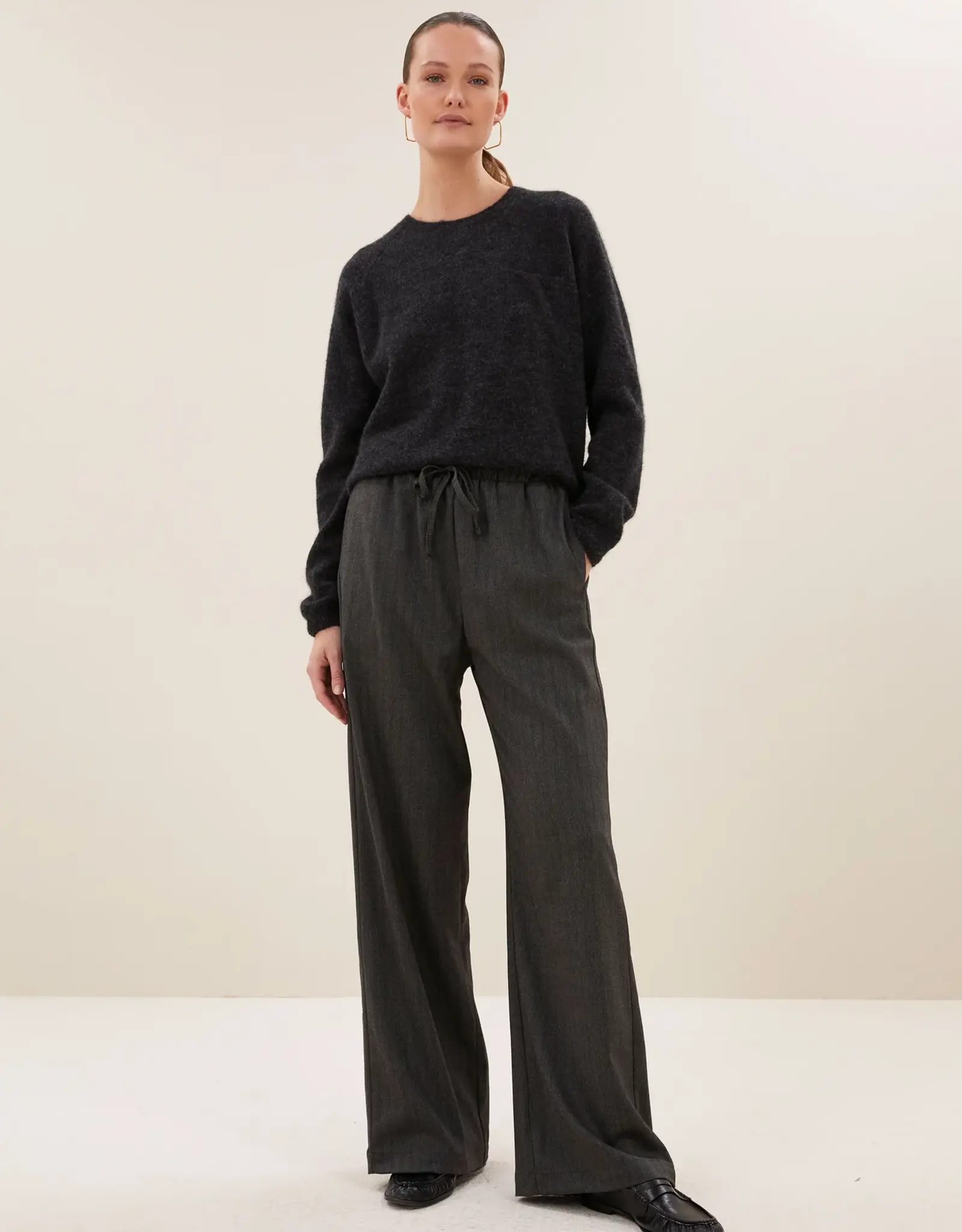 By-bar Trui - Polly - dark grey melee