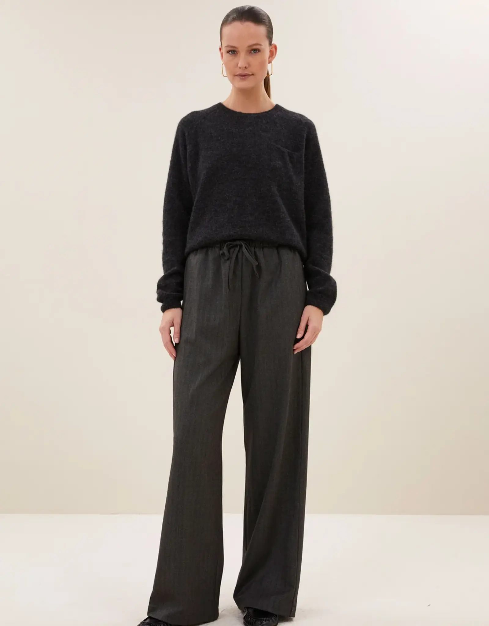 By-bar Trui - Polly - dark grey melee