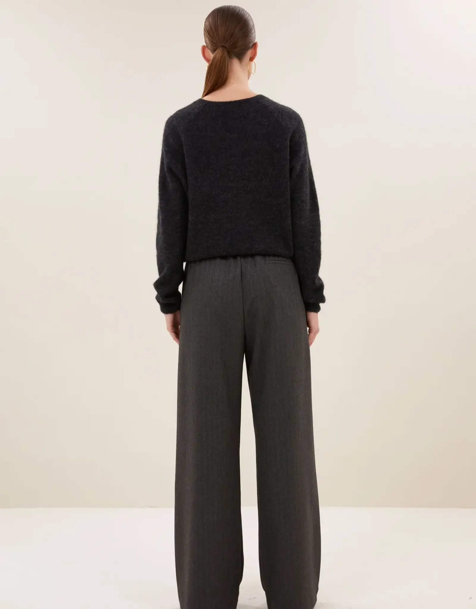 By-bar Trui - Polly - dark grey melee