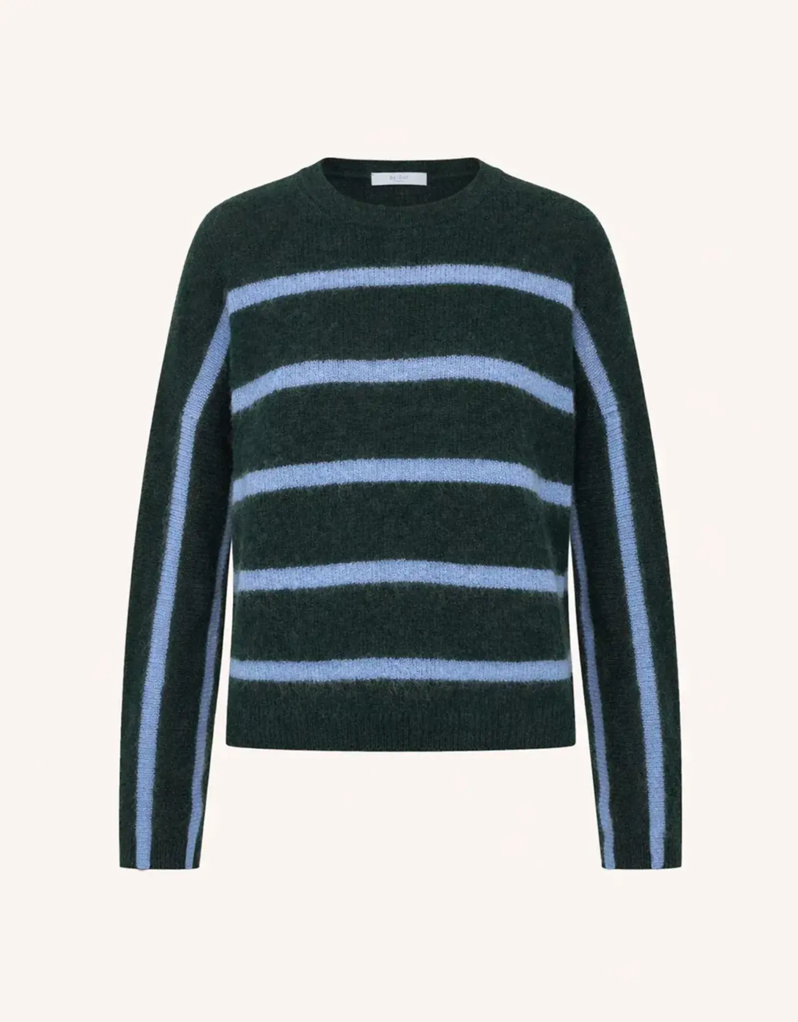By-bar Trui - Vide stripe - green cloud stripe