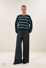 By-bar Trui - Vide stripe - green cloud stripe