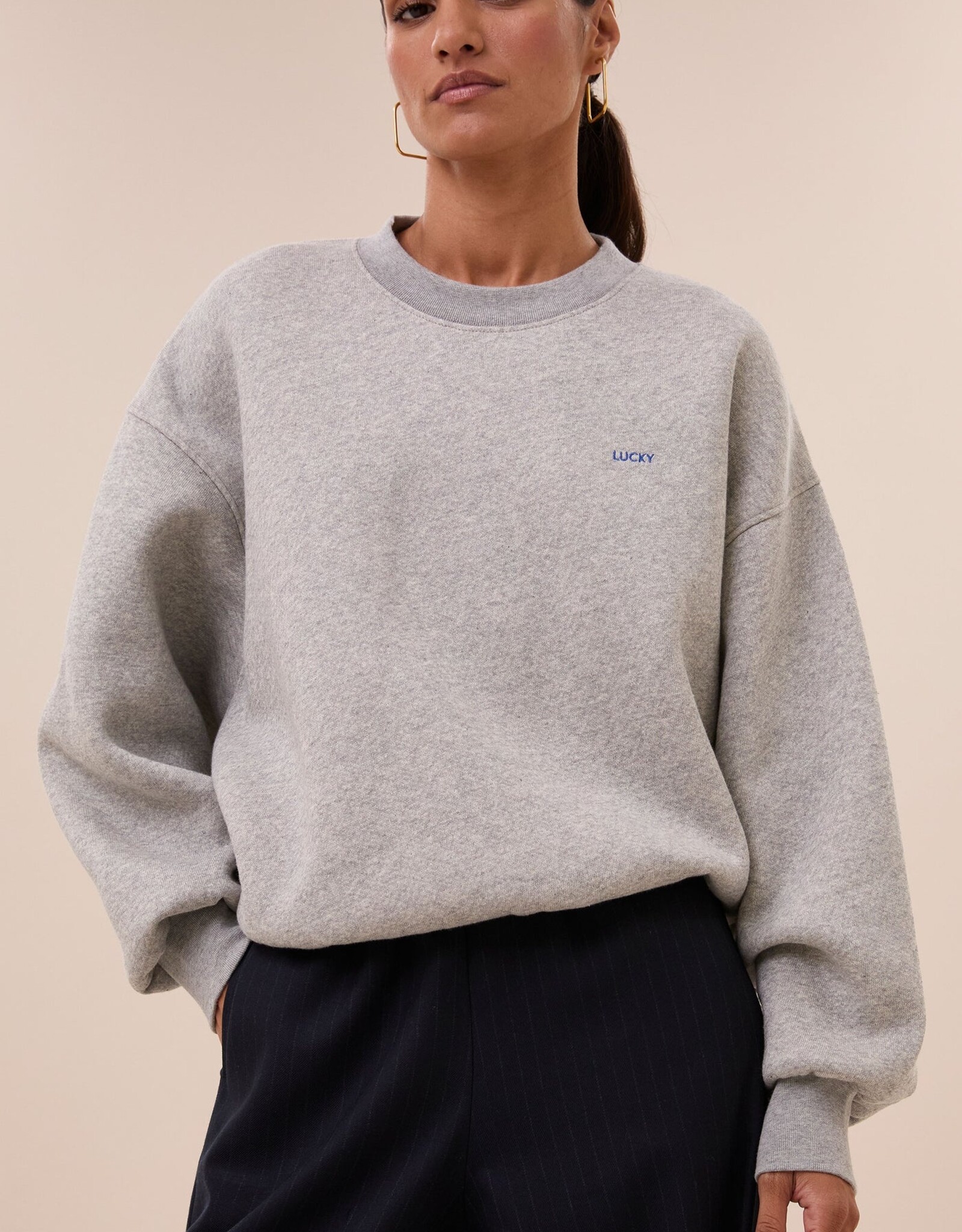 By-bar Trui - Mimi - mid grey melee