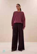 By-bar Trui - Malyn logo - burgundy crush