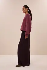 By-bar Trui - Malyn logo - burgundy crush