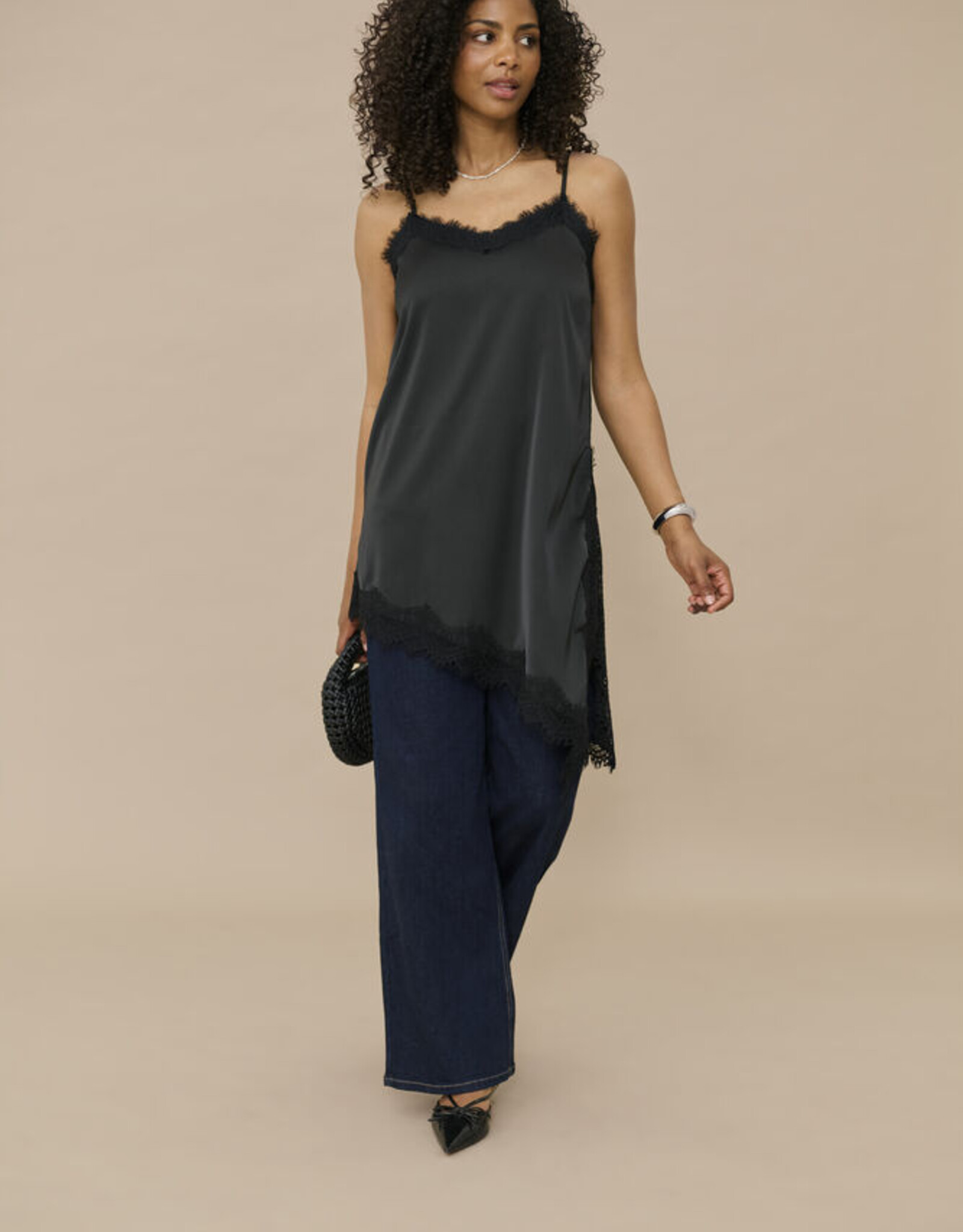 KAFFE Top - KAmiala - black