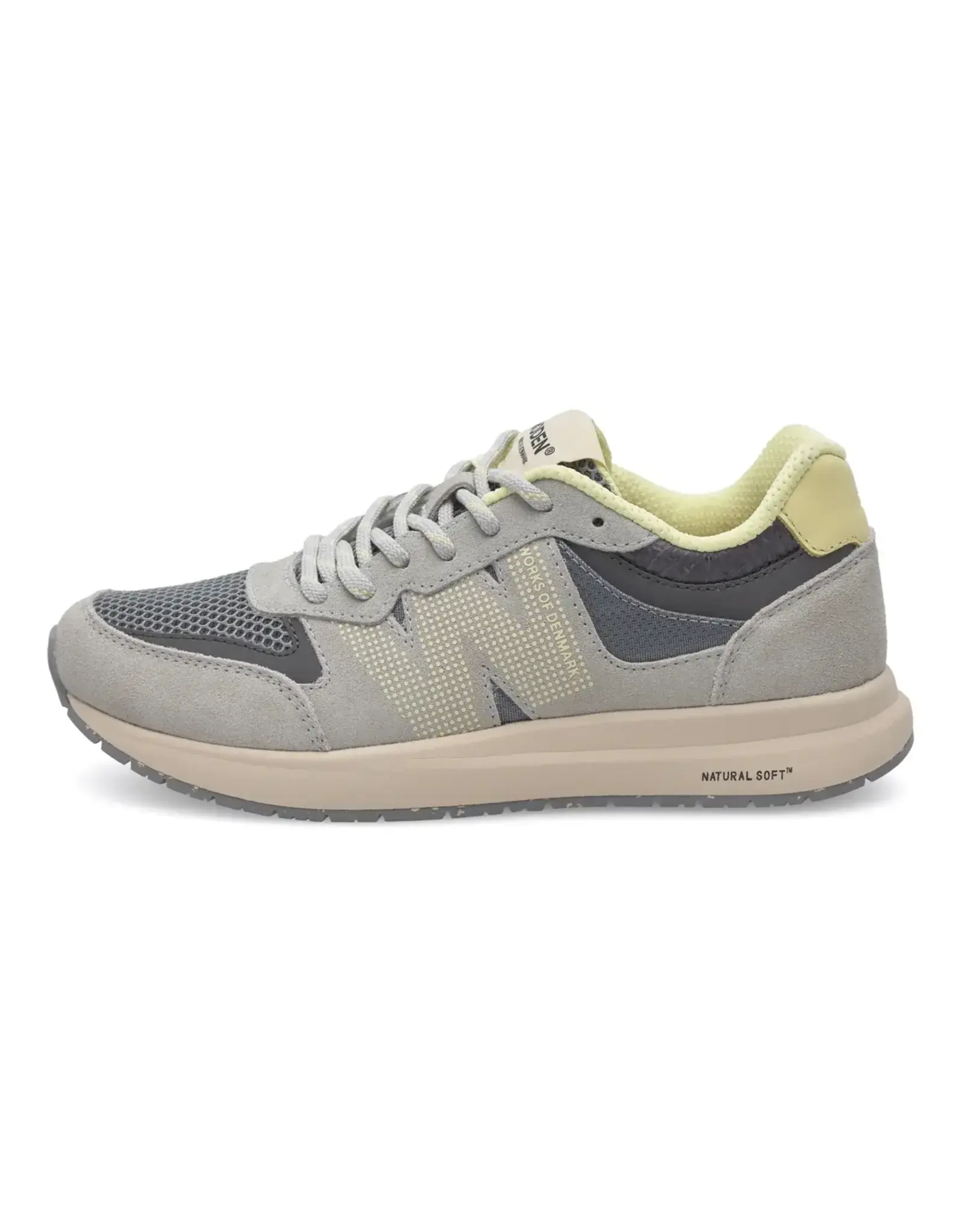Woden Rigmor - Open mesh sea fog grey