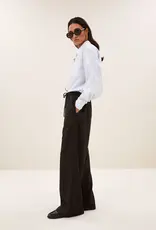 By-bar Broek - Pelle pinstripe bruin
