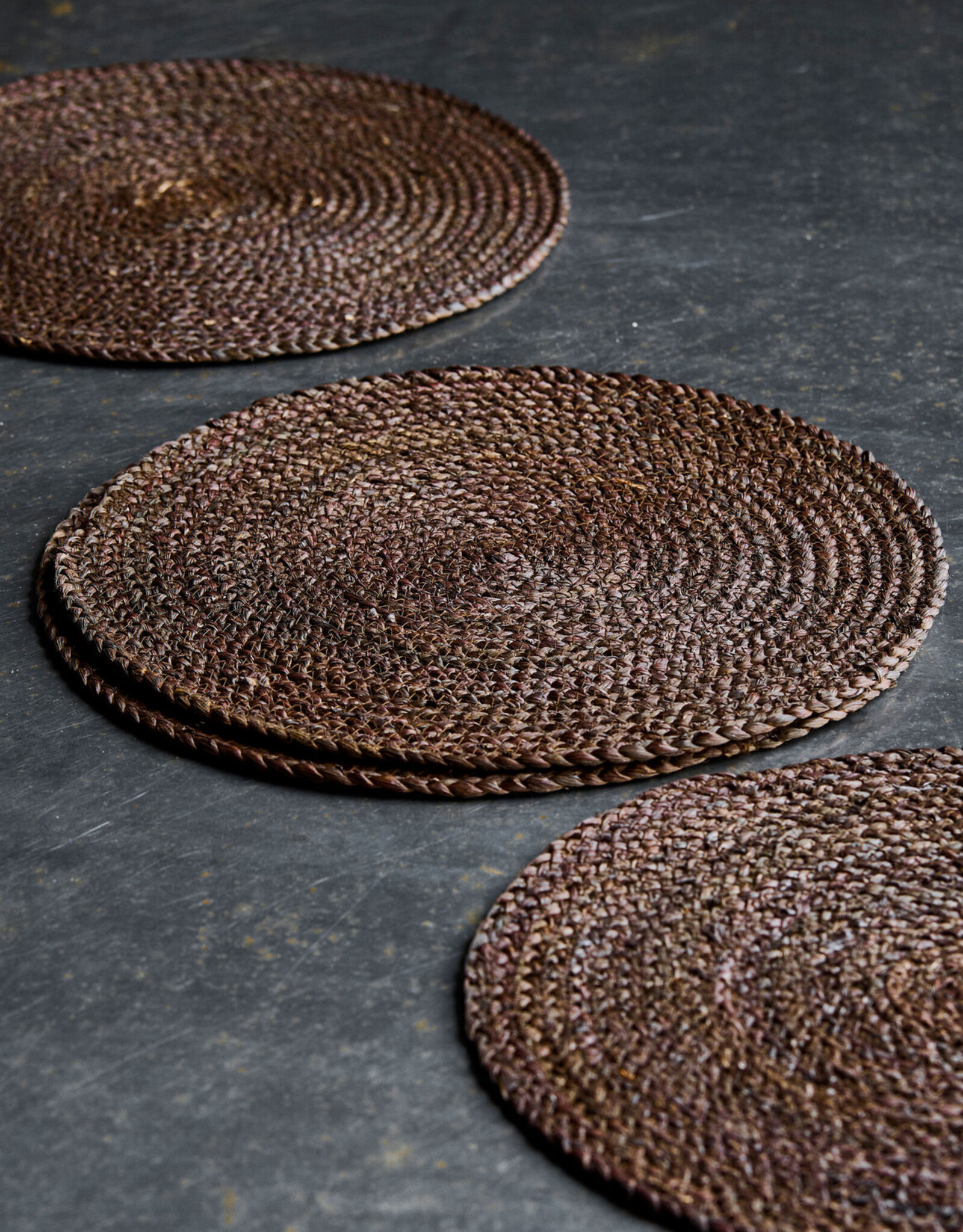 House Doctor placemat - Chocolate Set van 3