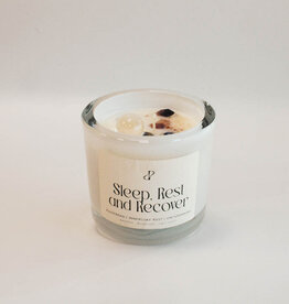 Pottie Pot Geurkaars met edelstenen - Sleep rest and recover