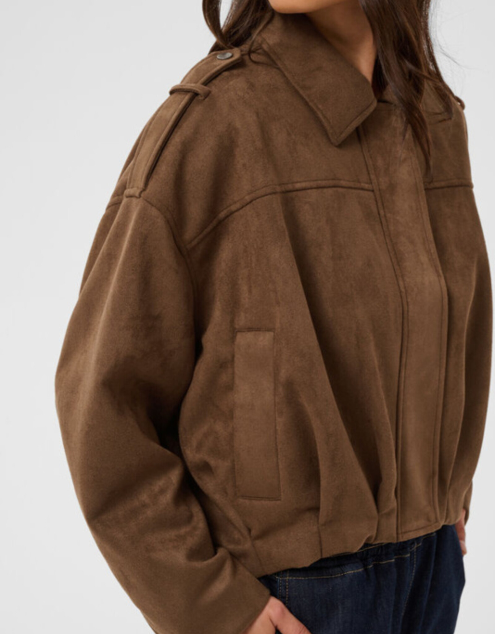 KAFFE Bomber Jacket - bruin