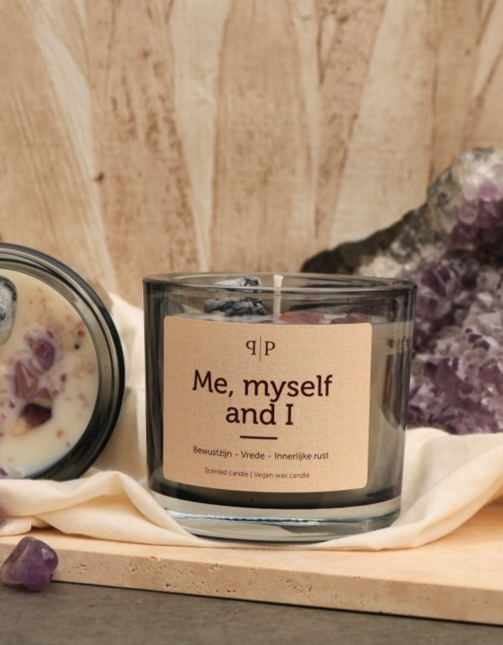 Pottie Pot Geurkaars met edelstenen - Me myself & i
