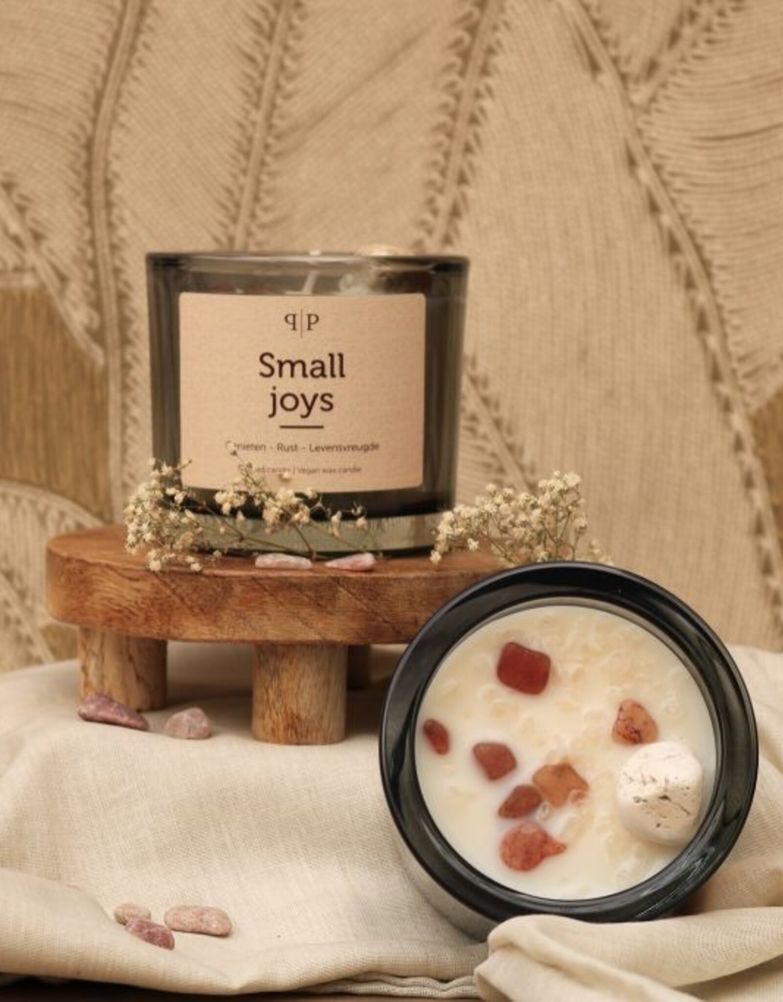 Pottie Pot Geurkaars met edelstenen - Small joys