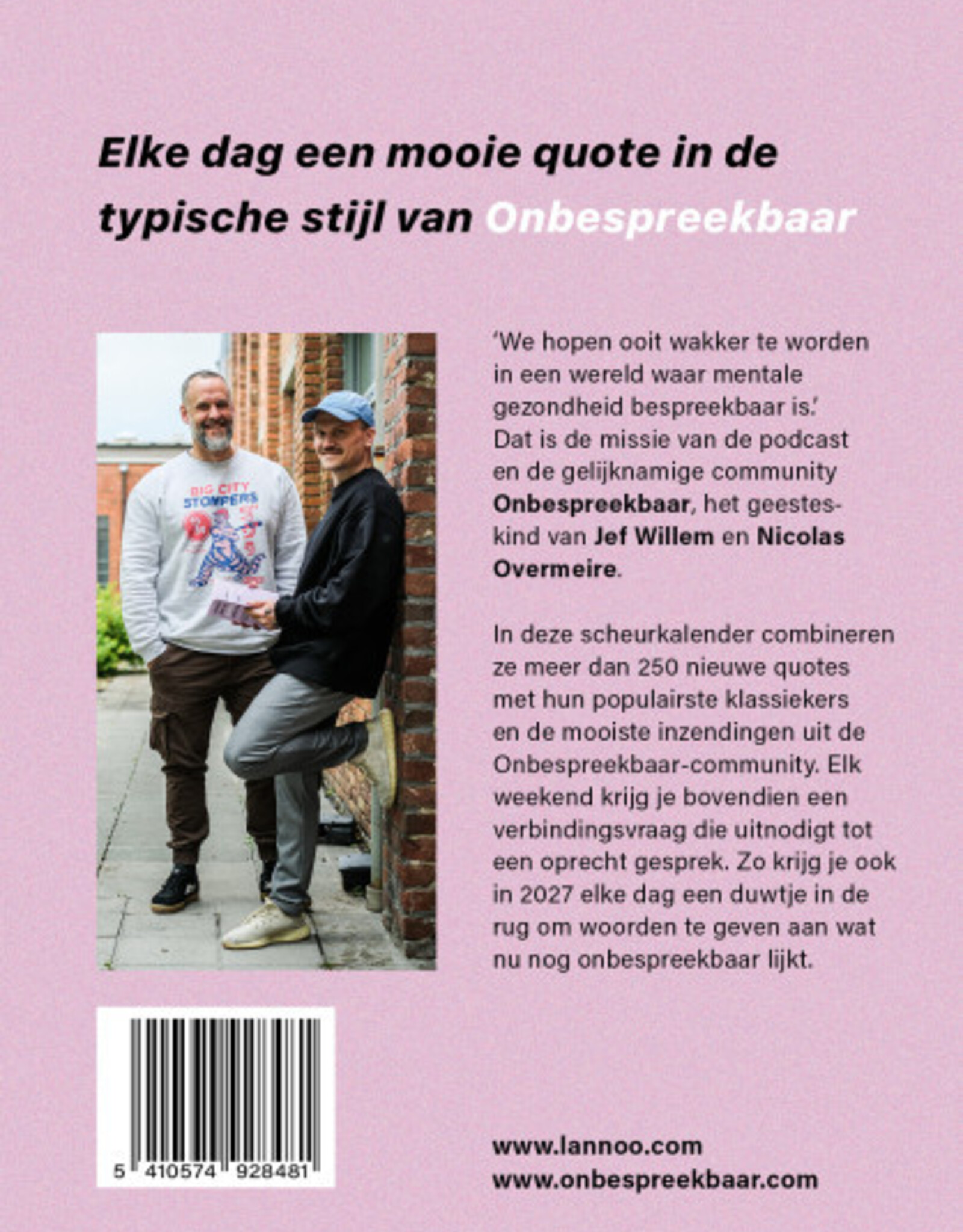 Scheurkalender - onbespreekbaar 2027
