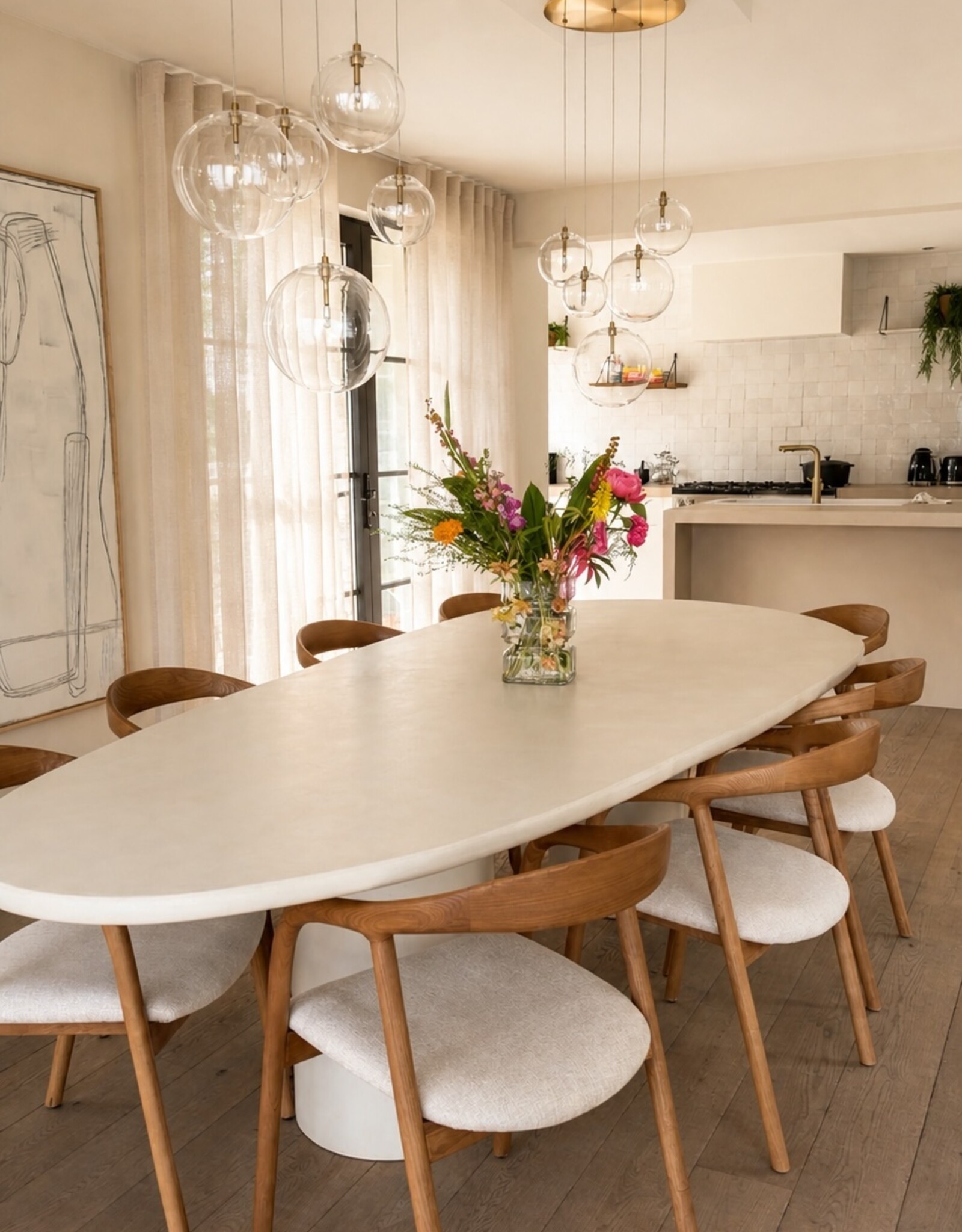 Maatwerk tafel - Beton Ciré - Mortex of lavasteen