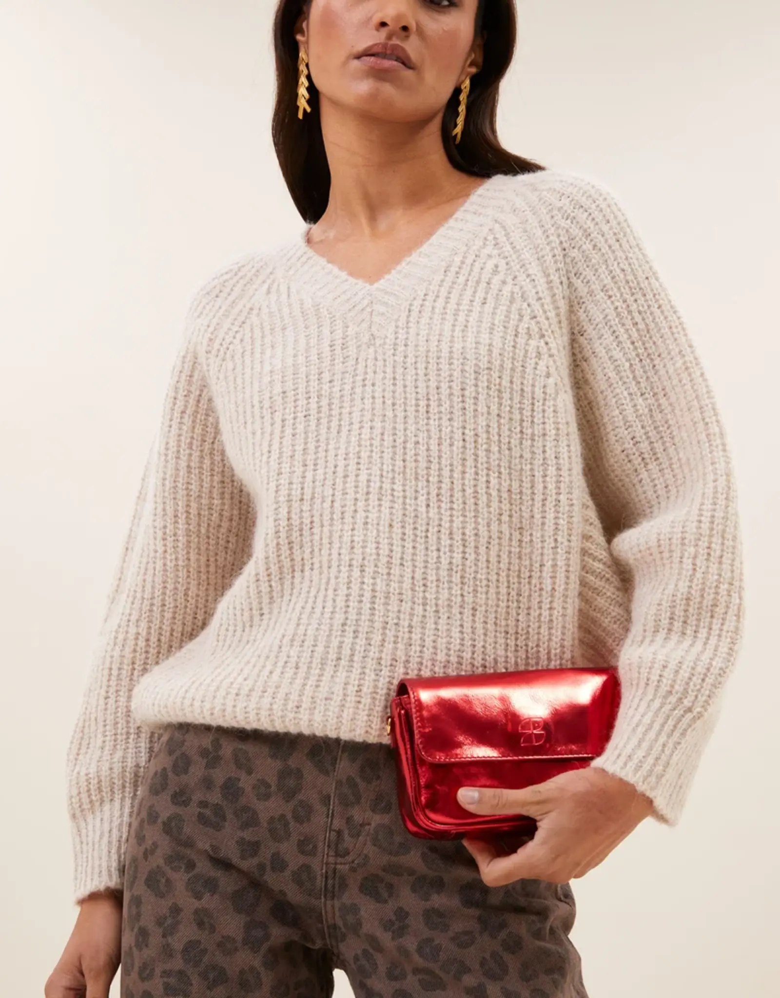 By-bar Pullover lune chalk
