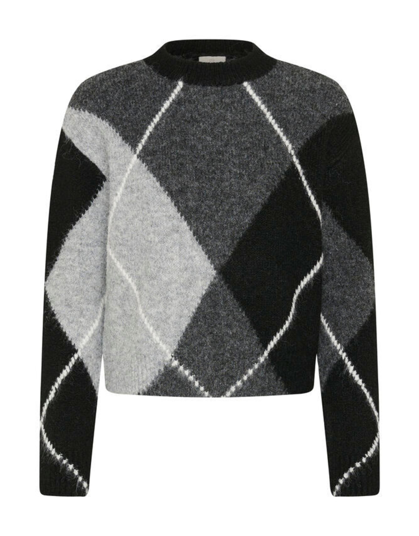 KAFFE Pullover - KAgrith - zwart grijs