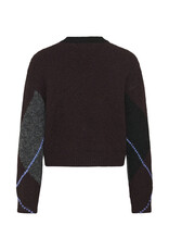 KAFFE Pullover - KAgrith - zwart grijs