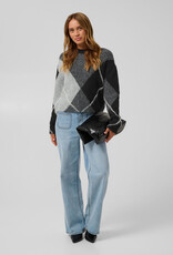 KAFFE Pullover - KAgrith - zwart grijs