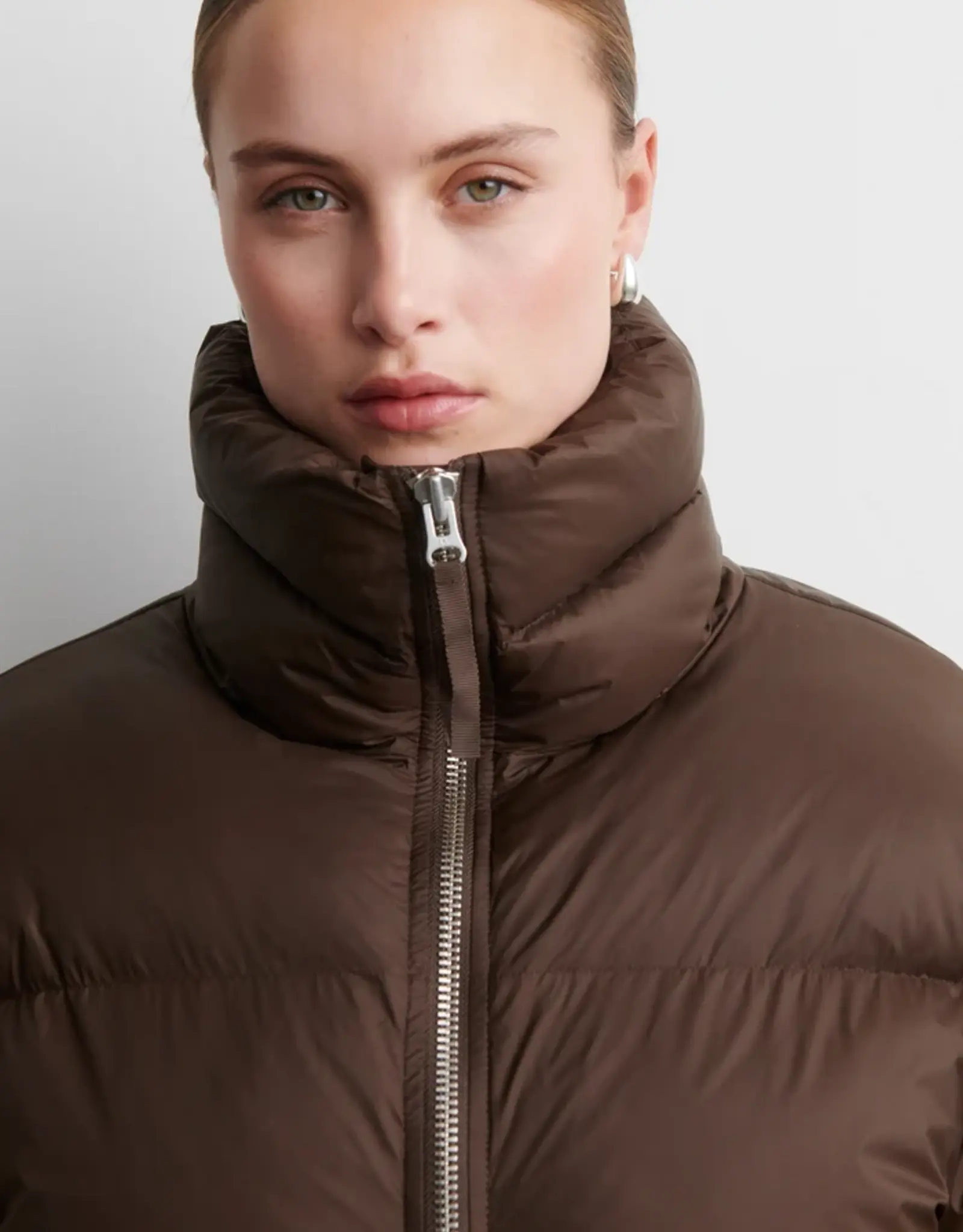 Second Female Jas - Riya Puffer Jacket - Bruin