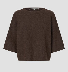 Second Female Pullover -  Gabby Knit SS O-Neck - bruin