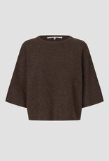 Second Female Pullover -  Gabby Knit SS O-Neck - bruin