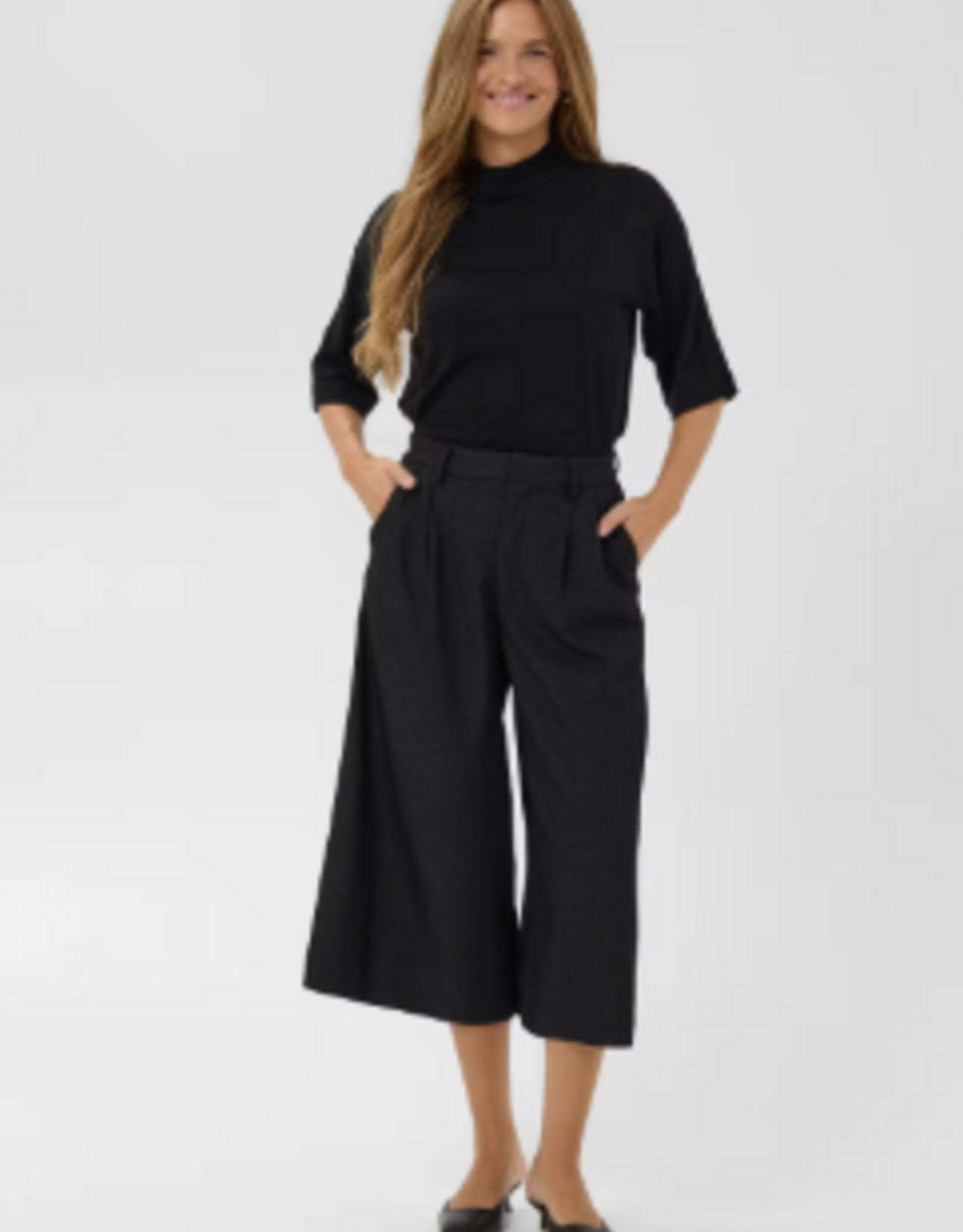KAFFE Broek - KAgabby - zwart
