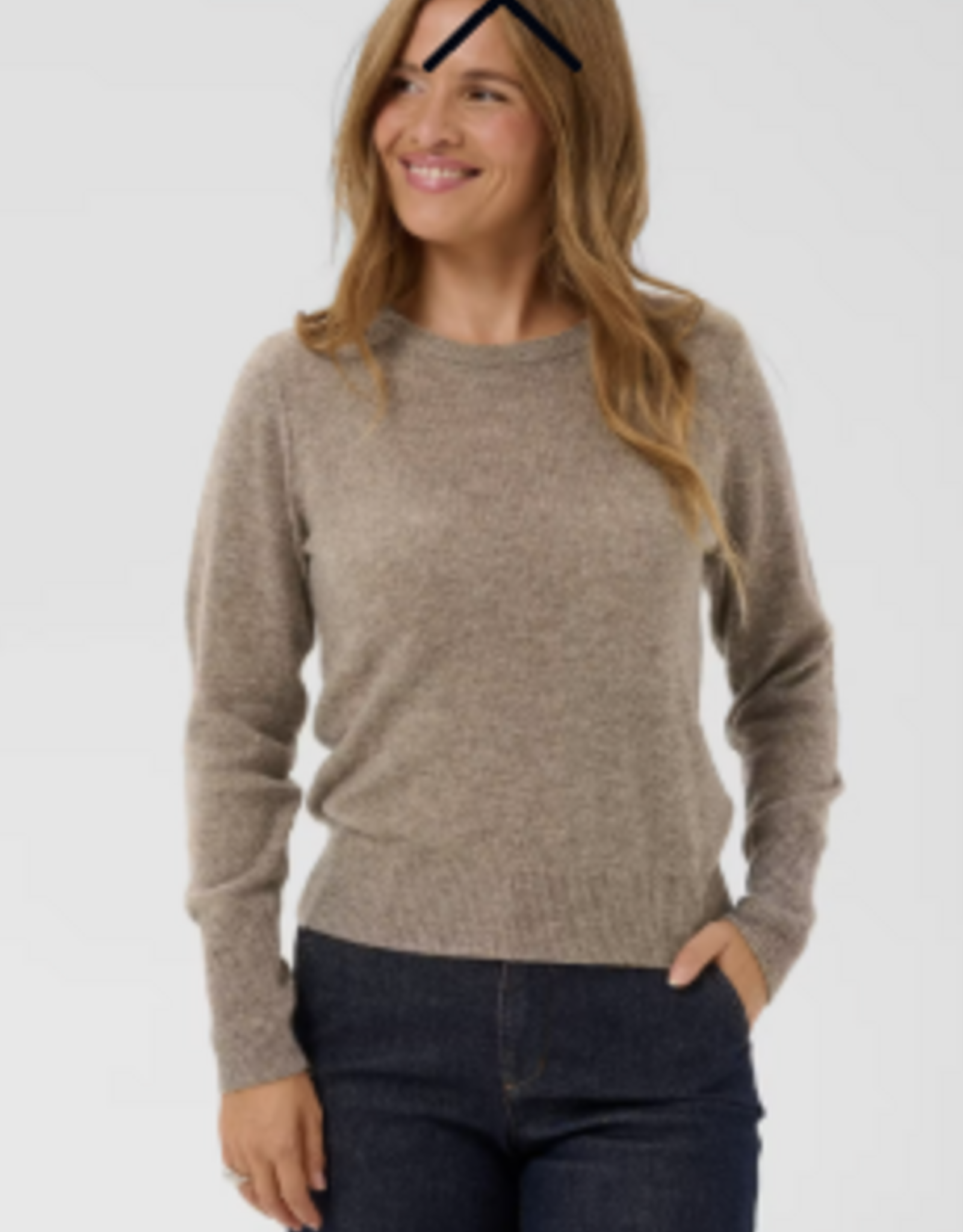 KAFFE Trui - KAcashie beige