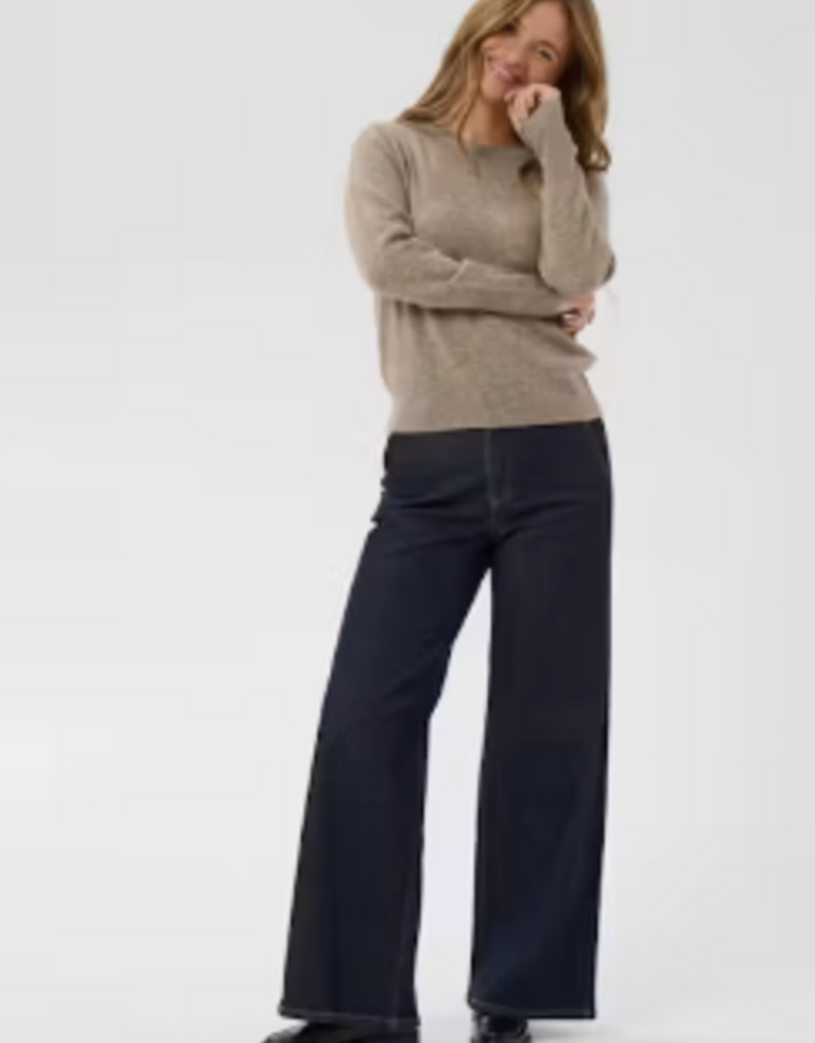 KAFFE Trui - KAcashie beige