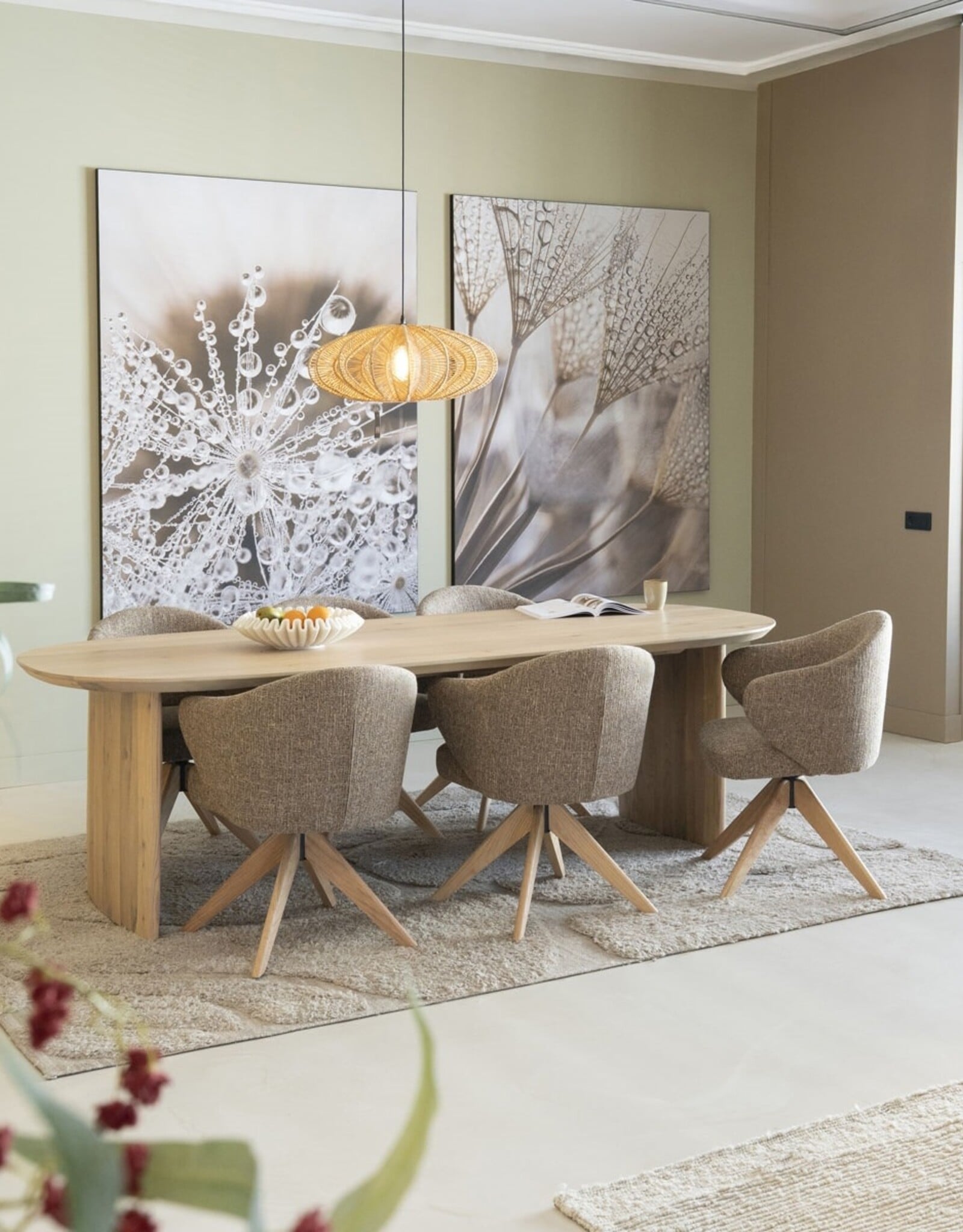 Eettafel Dex - 250x100 cm  naturel
