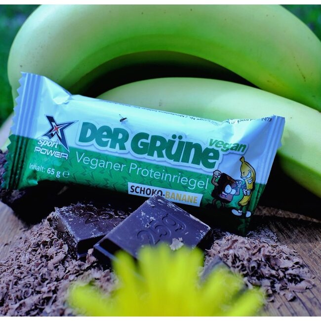X-Sport® POWER DER GRÜNE Veganer  Proteinriegel "Schoko-Banane"