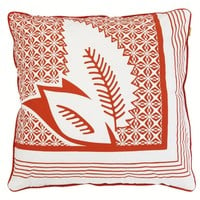 Pacific flower quilted cushion