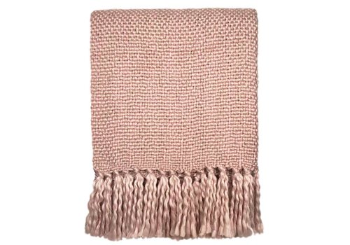 Marble pink throw