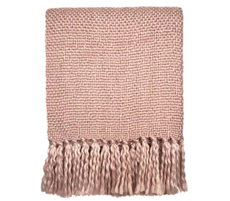 Marble pink throw