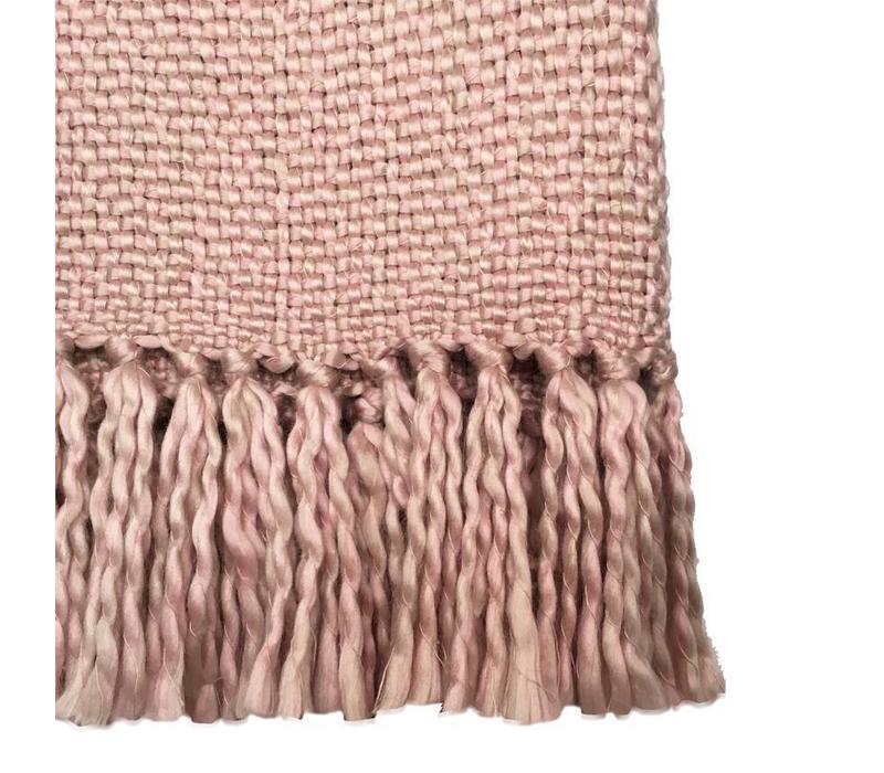 Marble pink throw