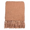 Brush pink throw