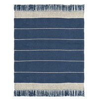 Berber dark blue throw